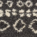 Nourison moroccan shag mrs02 charcoal Grey Living Room Geometric Rug.