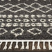 Nourison moroccan shag mrs02 charcoal Grey Living Room Geometric Rug.