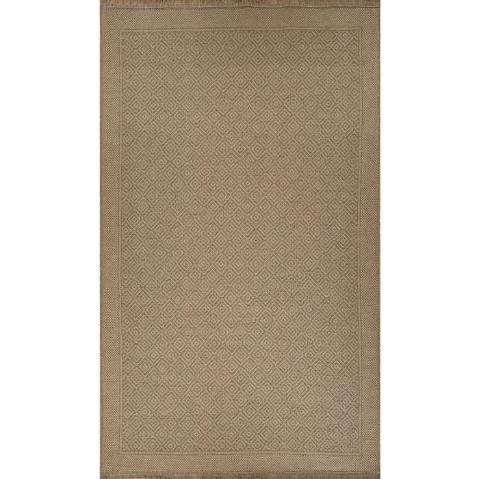 ESHA Cottage Tan/Beige Machine Washable Jute Rug