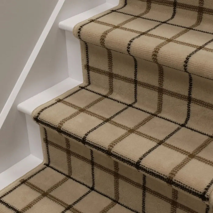 Stair Runners Maestro Stair Runner Check Natural