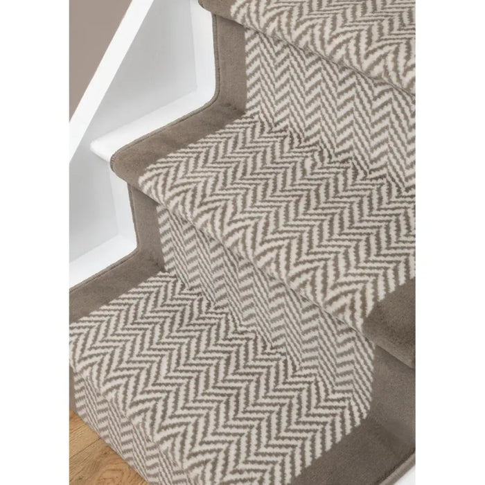Stair Runners Maestro Stair Runner Herringbone Taupe