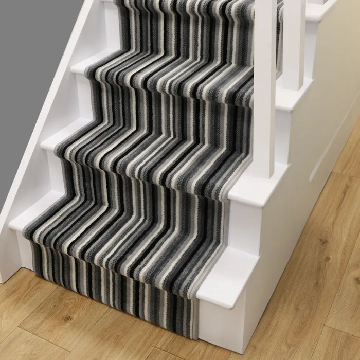 Stair Runners Maestro Stair Runner Stripe Grey