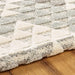 Mastercraft maison 7873a white lt grey Grey, Ivory Living Room Geometric Rug.