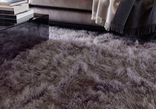 Asiatic mantra grey Grey Living Room Wool Rug.