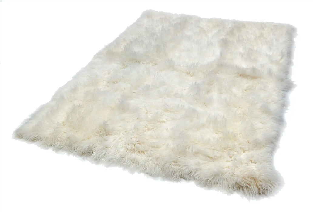 Asiatic mantra pearl Ivory Living Room Wool Rug.