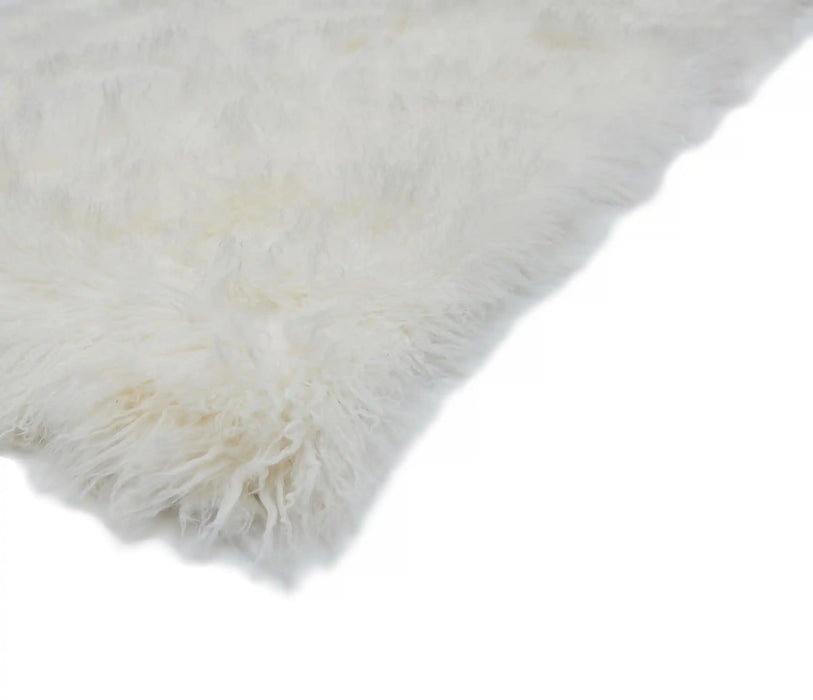 Asiatic mantra pearl Ivory Living Room Wool Rug.