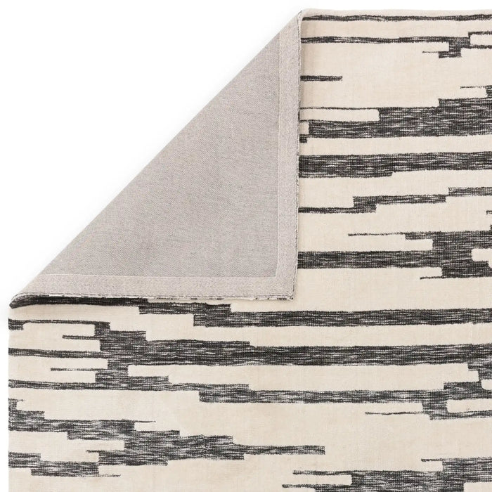 Asiatic mason ikat Grey, Black, Cream Living Room Geometric Rug.