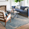 Asiatic mason magnitude blue Blue Living Room Geometric Rug.