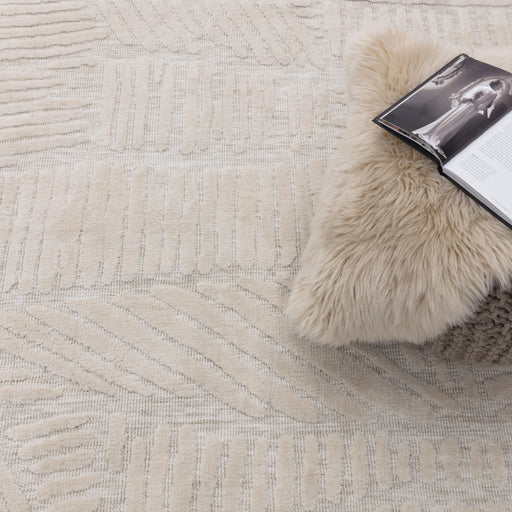 Asiatic mason trapezium Beige Living Room Geometric Rug.