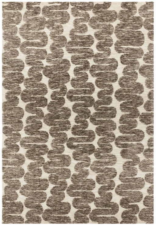 Asiatic mason wave Brown Living Room Geometric Rug.