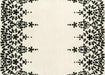Asiatic guild matrix max06 white Black, Ivory  Wool Rug.