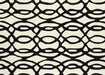 Asiatic wire matrix max35 white Black, Ivory Living Room Wool Rug.