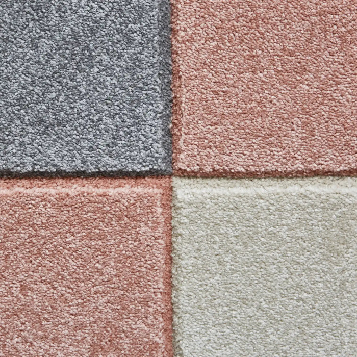Think Rugs matrix think mt04 grey rose Grey, Multicoloured, Pink Living Room  Rug.