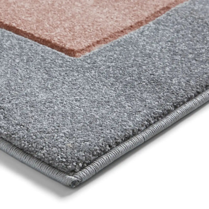 Think Rugs matrix think mt04 grey rose Grey, Multicoloured, Pink Living Room  Rug.