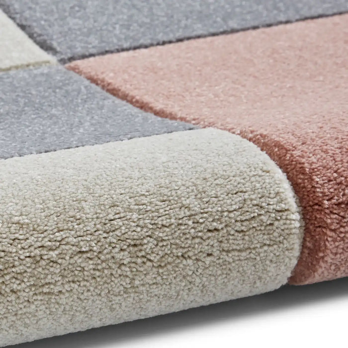 Think Rugs matrix think mt04 grey rose Grey, Multicoloured, Pink Living Room  Rug.