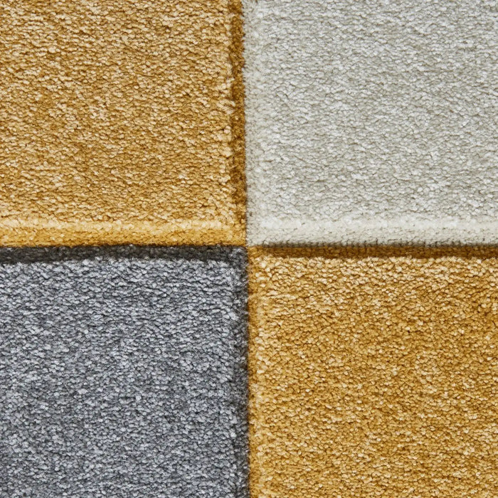 Think Rugs matrix think mt04 grey yellow Grey, Yellow, Multicoloured Living Room  Rug.