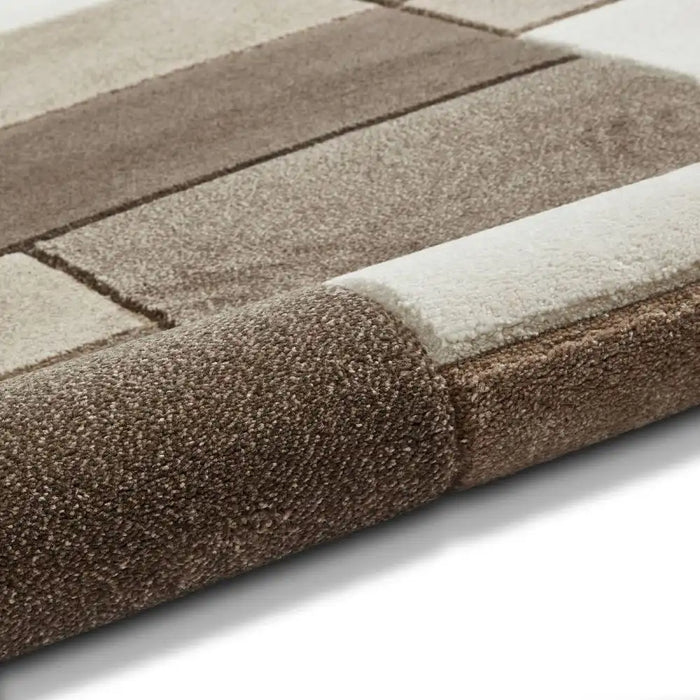 Think Rugs matrix think mt61 beige brown Brown, Beige Living Room  Rug.