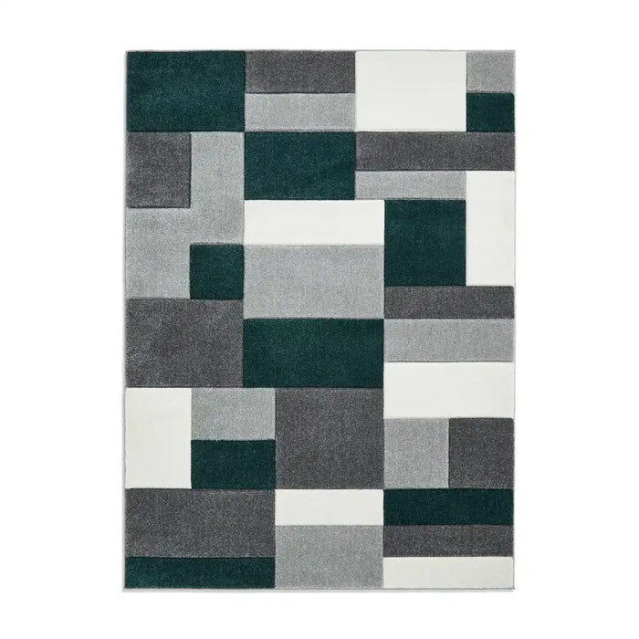Green Matrix Rug Matrix Think Grey Green Rug | Stain Resistant & Hard-wearing ...