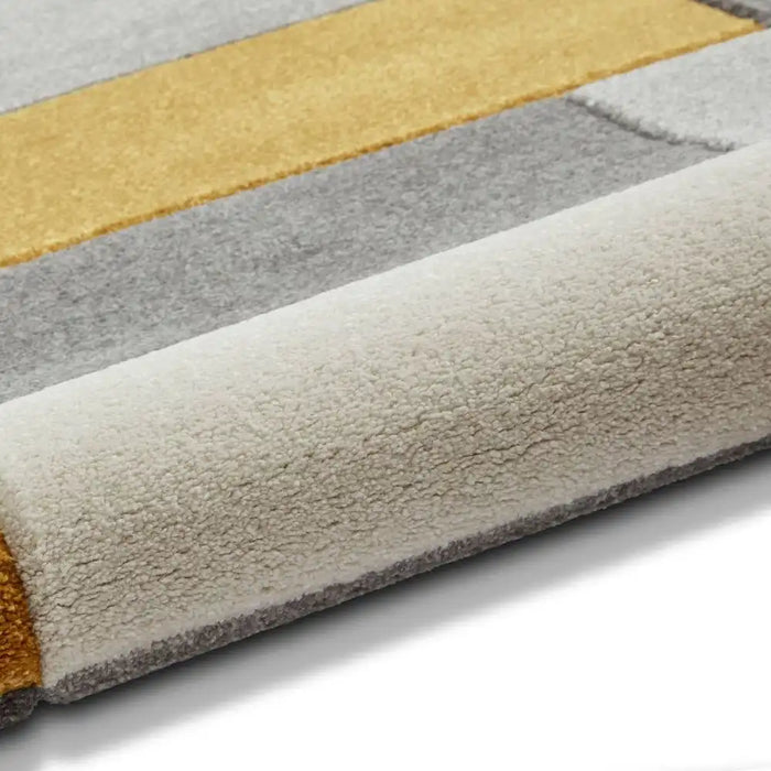 Think Rugs matrix think mt61 grey yellow Grey, Yellow Living Room  Rug.