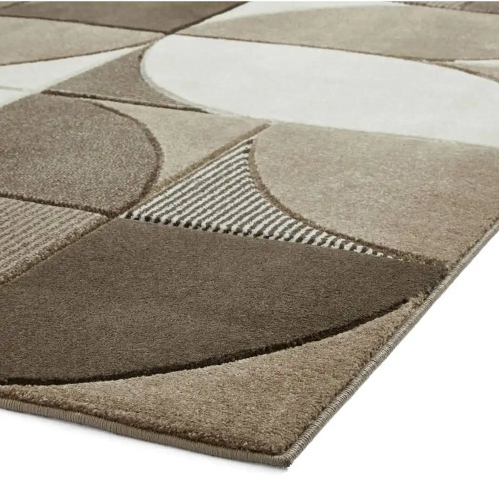 Think Rugs matrix think mt63 beige brown Brown, Beige Living Room  Rug.