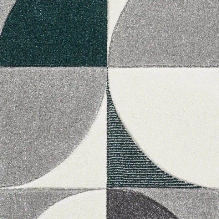 Think Rugs matrix think mt63 grey green Green, Grey Living Room  Rug.
