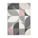 Think Rugs matrix think mt63 grey rose Grey, Pink Living Room  Rug.