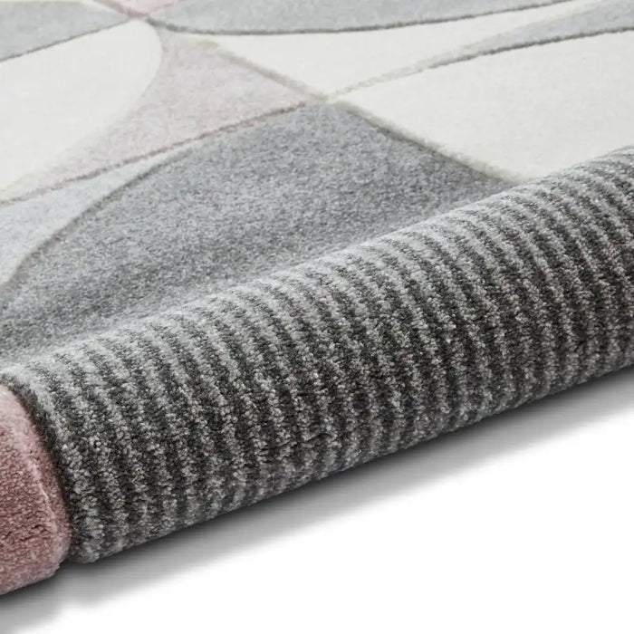 Think Rugs matrix think mt63 grey rose Grey, Pink Living Room  Rug.
