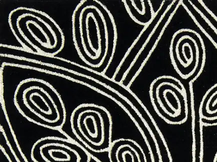 Asiatic kaya matrix max49 black Black, Ivory Living Room Wool Rug.
