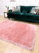 HMC mayfair hmc blush Pink Living Room Shaggy Rug.