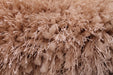 HMC mayfair hmc natural Brown Living Room Shaggy Rug.