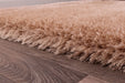 HMC mayfair hmc natural Brown Living Room Shaggy Rug.