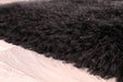 HMC mayfair hmc black Black Living Room Shaggy Rug.