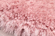 HMC mayfair hmc blush Pink Living Room Shaggy Rug.