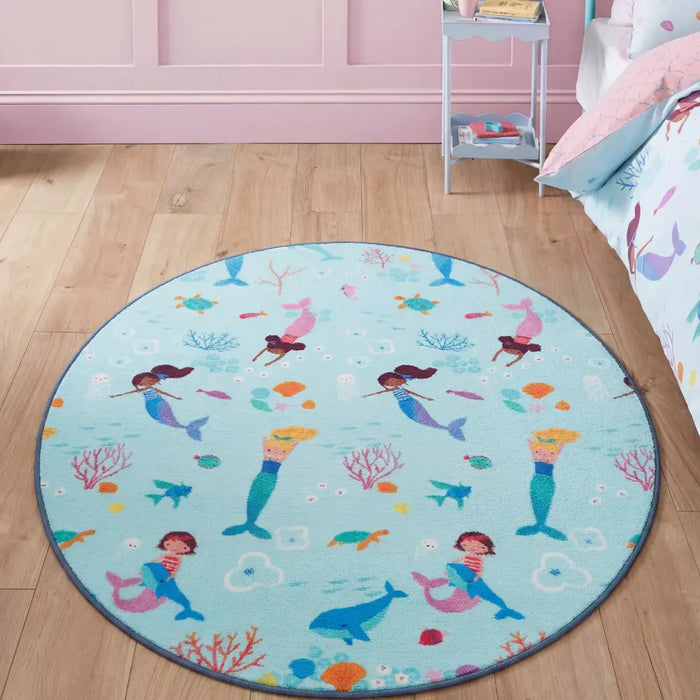 Catherine Lansfield  Mermaid Blue Rug