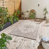 Think Rugs miami 19517 grey beige Grey, Beige Living Room Flat Weave Rug.