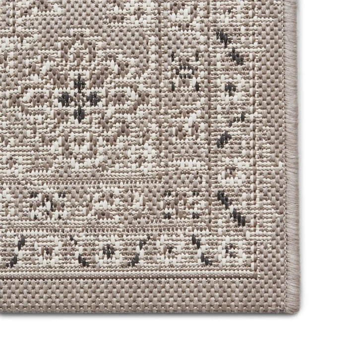 Think Rugs miami 19517 grey beige Grey, Beige Living Room Flat Weave Rug.