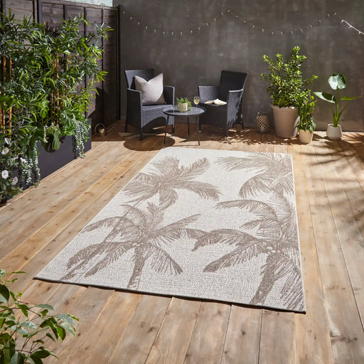 Think Rugs miami a444 beige Brown, Beige Living Room Flat Weave Rug.