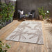 Think Rugs miami a444 beige Brown, Beige Living Room Flat Weave Rug.