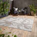 Think Rugs miami a444 beige Brown, Beige Living Room Flat Weave Rug.