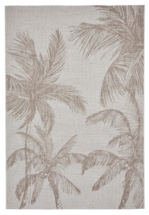 Think Rugs miami a444 beige Brown, Beige Living Room Flat Weave Rug.