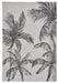 Think Rugs miami a444 cream black Black, Cream Living Room Flat Weave Rug.