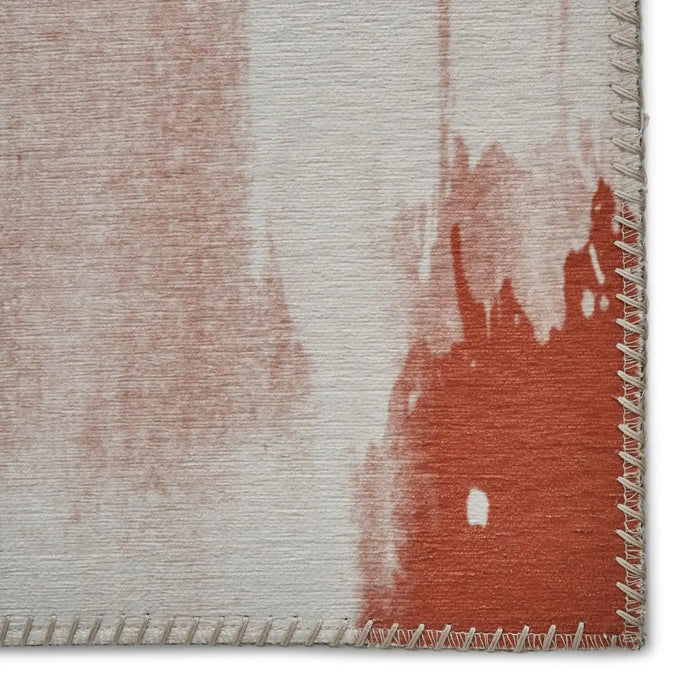 Think Rugs michelle collins ab0156 terra ivory Orange Living Room Flat Weave Rug.