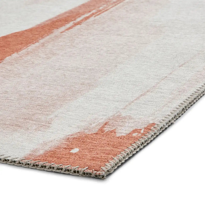 Think Rugs michelle collins ab0156 terra ivory Orange Living Room Flat Weave Rug.