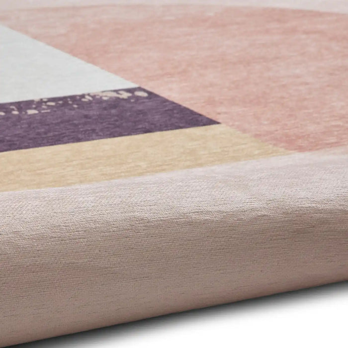 Think Rugs michelle collins ab0157 rose Pink Living Room Flat Weave Rug.