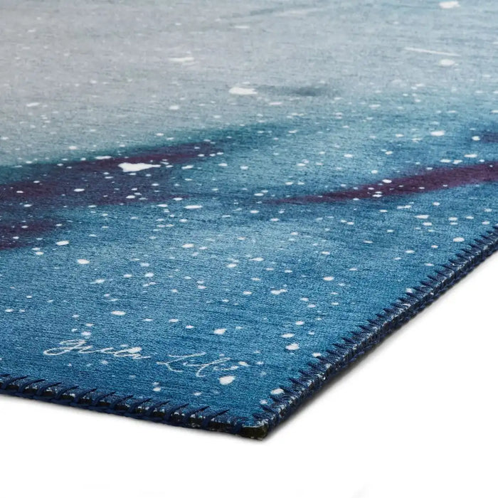 Think Rugs michelle collins os0078 navy Blue, Navy Living Room Flat Weave Rug.
