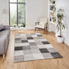 Think Rugs milano think 20623 beige Grey, Beige Living Room Geometric Rug.