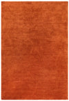 Asiatic milo rust Orange Living Room Shaggy Rug.