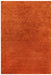 Asiatic milo rust Orange Living Room Shaggy Rug.