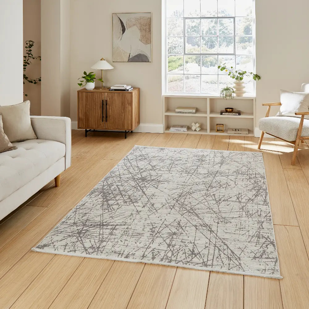 Mirage MR80 Grey Modern Abstract Rug Grey Rug — RugsDirect Online