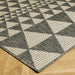 Oriental Weavers moda flatweave prism grey Brown Kitchen  Geometric Rug.